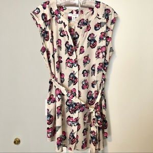 Floral Maternity Sleeveless Blouse